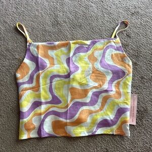 Colorful Wavy Pattern Camisole Top